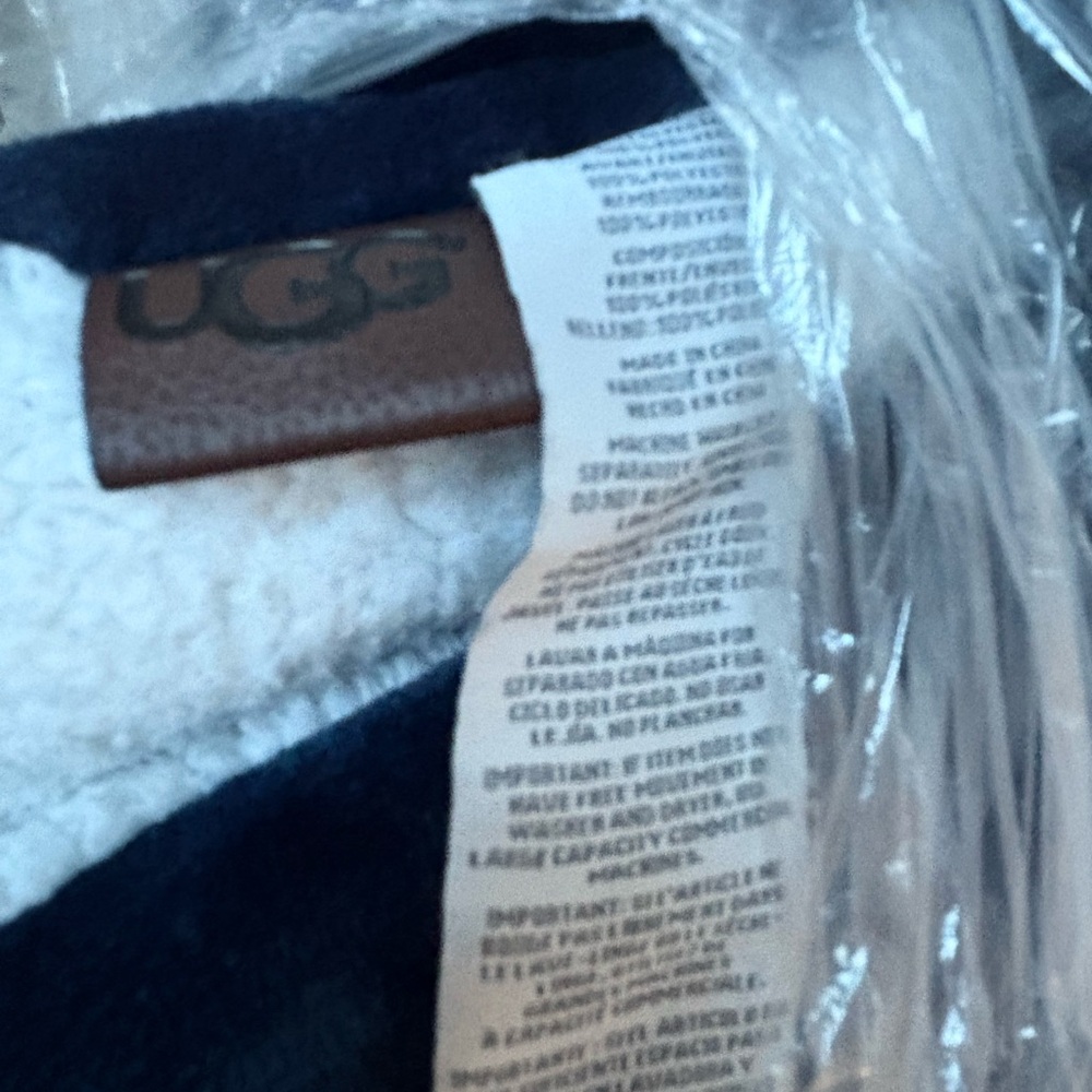 UGG Navy Sherpa comforter